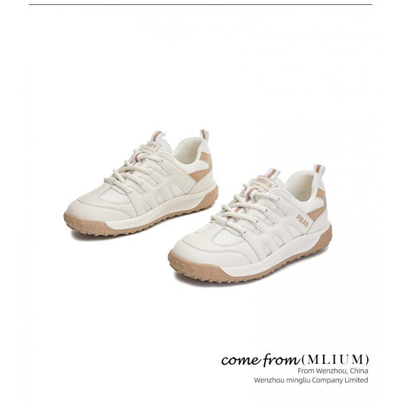 Kids Shoes Womens Chunky Sole Casual Sneakers Breathable Mesh Upper Round Toe Low-Top Walking Shoes