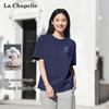 La Chapelle Damen Rundhals Kurzarm T-Shirt 100% Baumwolle