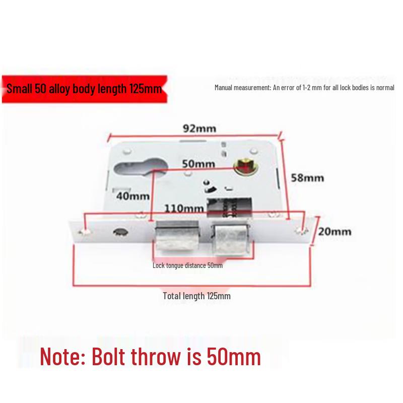 Lixun Indoor Wooden Door Lock Body