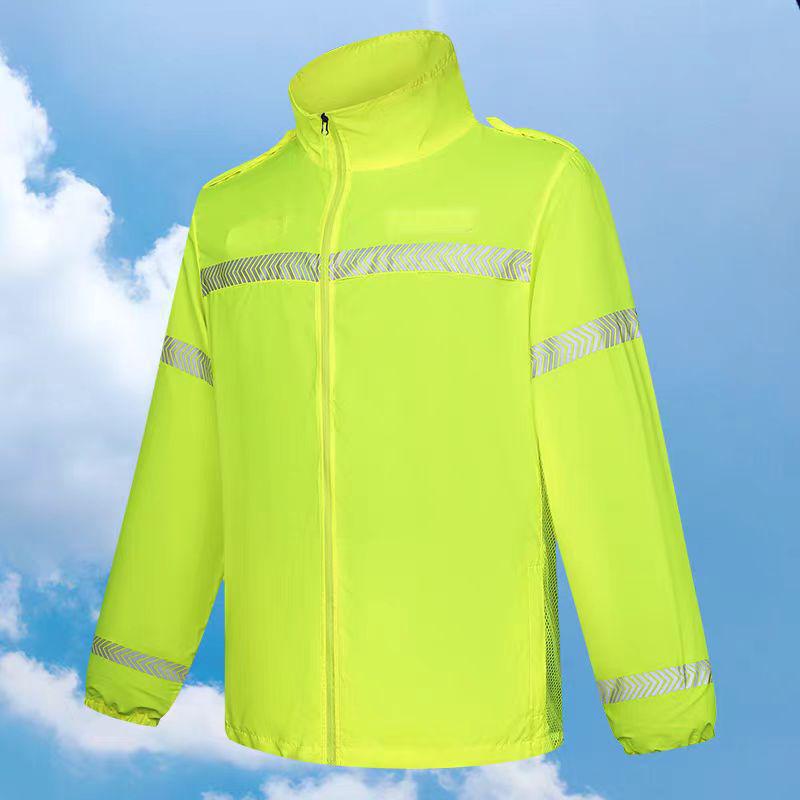 Senmei Summer Breathable Reflective Sun Protection Vest for Outdoor Sanitation and Traffic Patrol