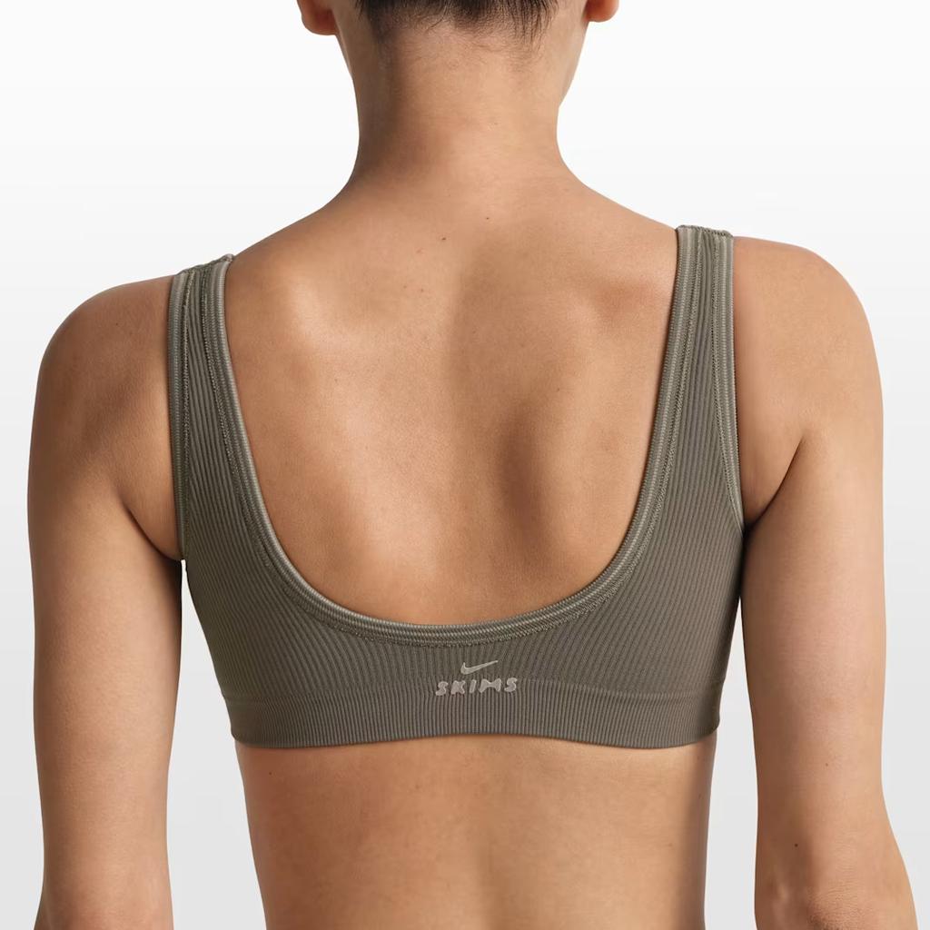 Nike X Skims Ribbed Seamless Comfortable Stretch Lightweight Solid Sports Bra Women Underwear BABRA9712W-DOD