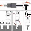 5Pcs Damaged Nut Extractor Set Durable Broken Bolt and Nut Remover 17/19/21/22mm Screw Extractor Socket Wheel Nut Removal Tool