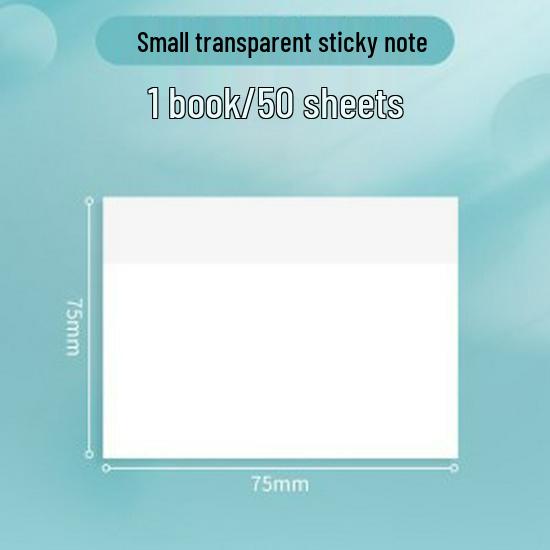 

Waterproof Transparent Sticky Notes - Writable Memo Stickers for Students