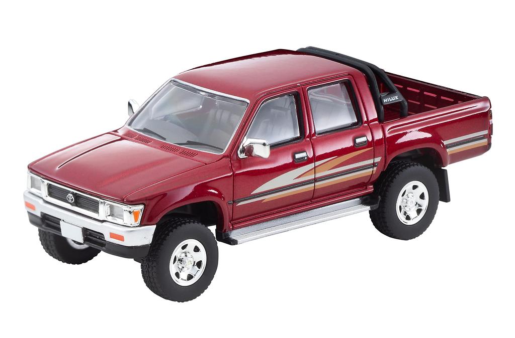 Tomica Limited Vintage Neo Toyota Hilux 4WD Pickup Double Cab SSR Red 1991 Kompletní produkt 316893 1/64 LV-N256a