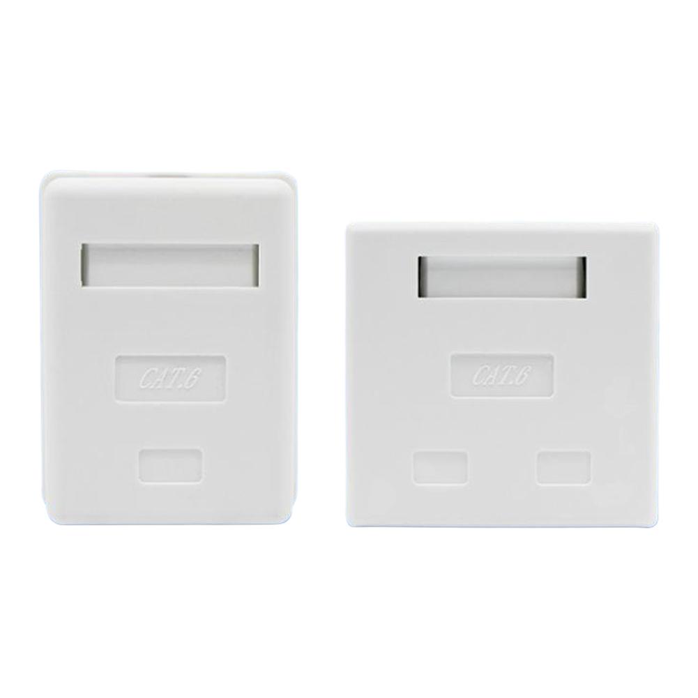 Network Panel Box Single/dual Port Shielded Category 6 Network Junction Boxes For Network Shielded CAT6 Module Spare Parts
