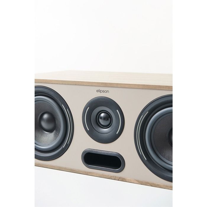 Enceinte centrale - elipson - horus 10c - bois clair - 2 voies - filaire