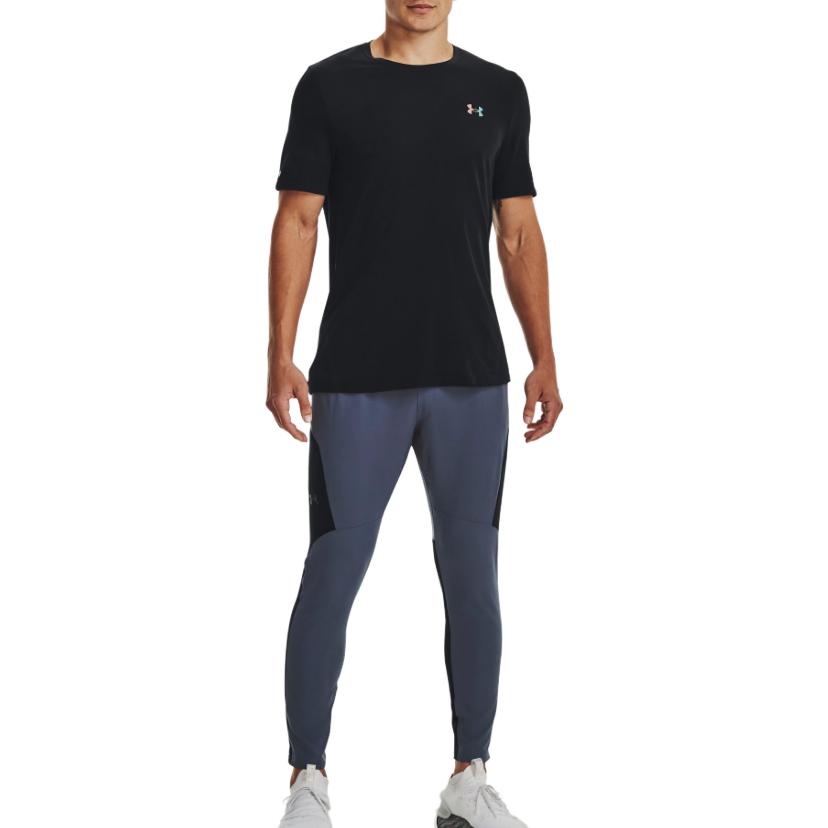 Under Armour Unstoppable Hybrid Pants Mid-Rise Slim Fit Casual Trousers Men bottoms Gray Blue 1373788-044