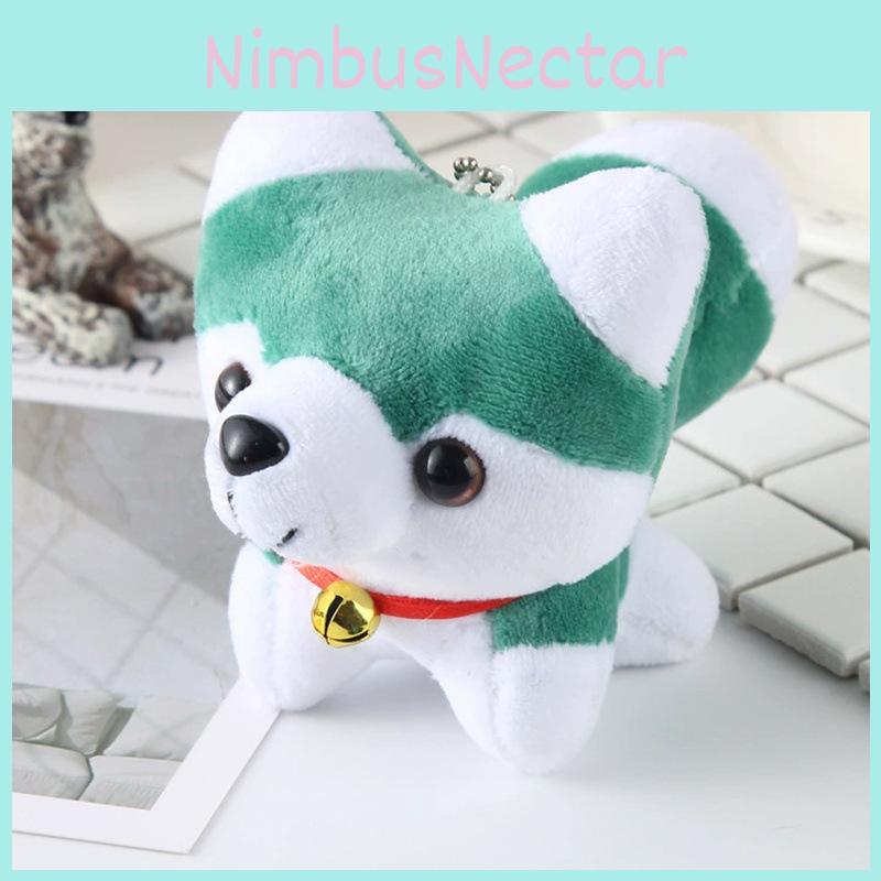 Cute Husky Dog Plush Keychain 11cm Soft Stuffed Animal For Backpack