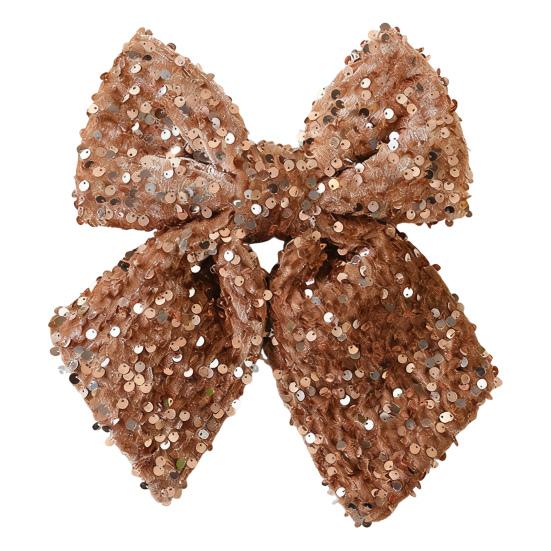 Christmas Bow Red Green Ribbon Bow Xmas Tree Decor Sequined Bow for Windows Doors Gift Wrapping Festive Holiday Decor