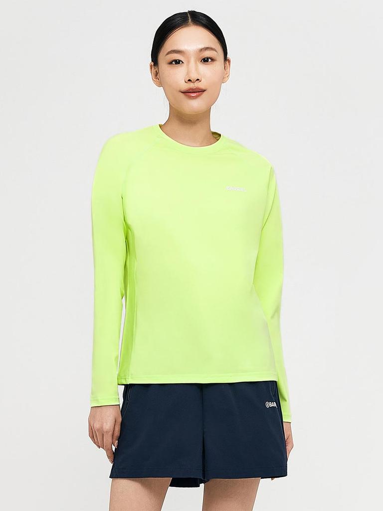 BARREL Women'S Essential Relax Fit Rash Guard Lime (B4Swwrg002Lim)
