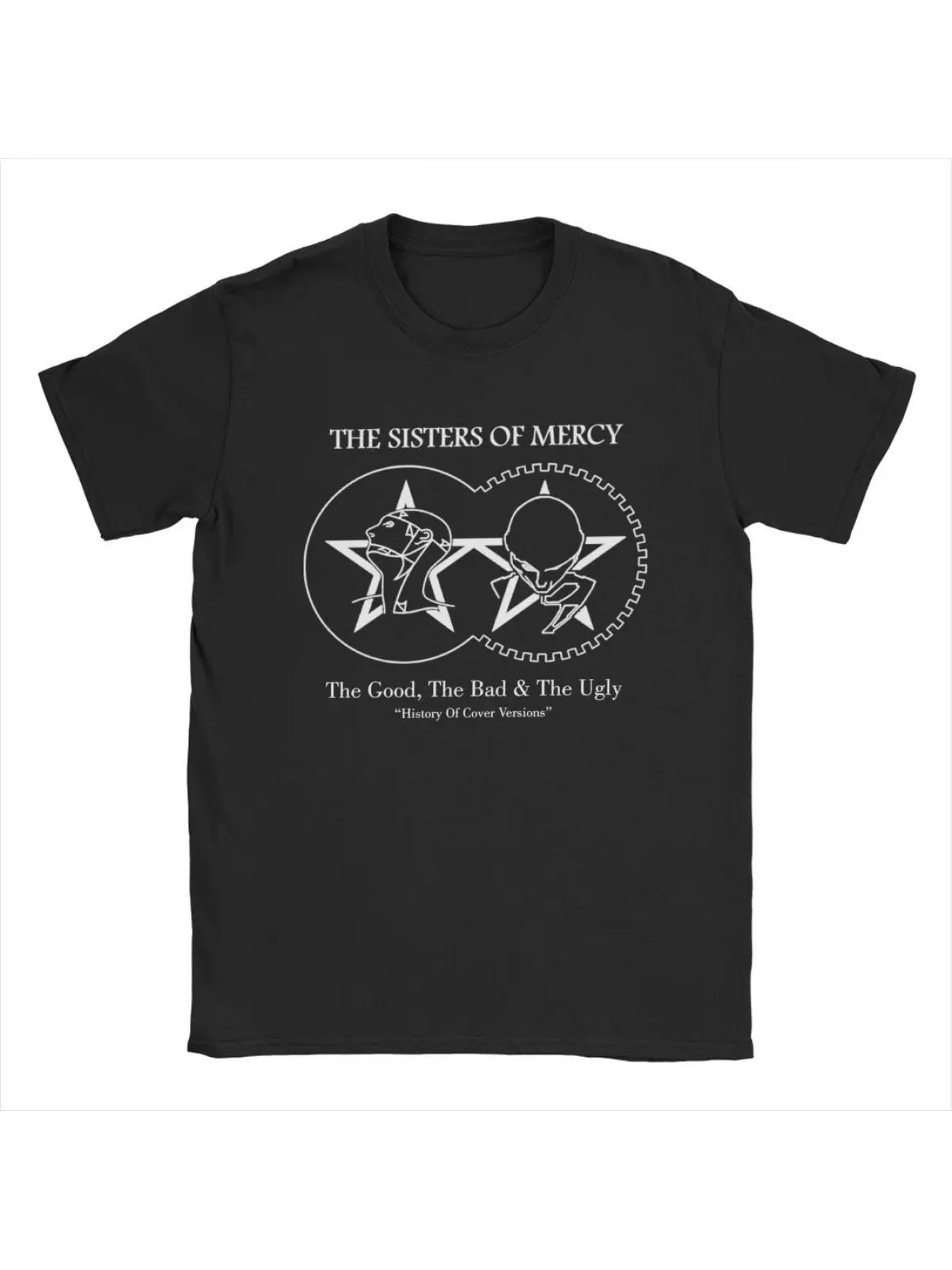 

Мужская футболка Sisters of Mercy Логотип с Уникальным Круглым Вырезом и Короткими Рукавами Подходит для Фанатов и Повседневной Носки - Мужская ... S разноцветный