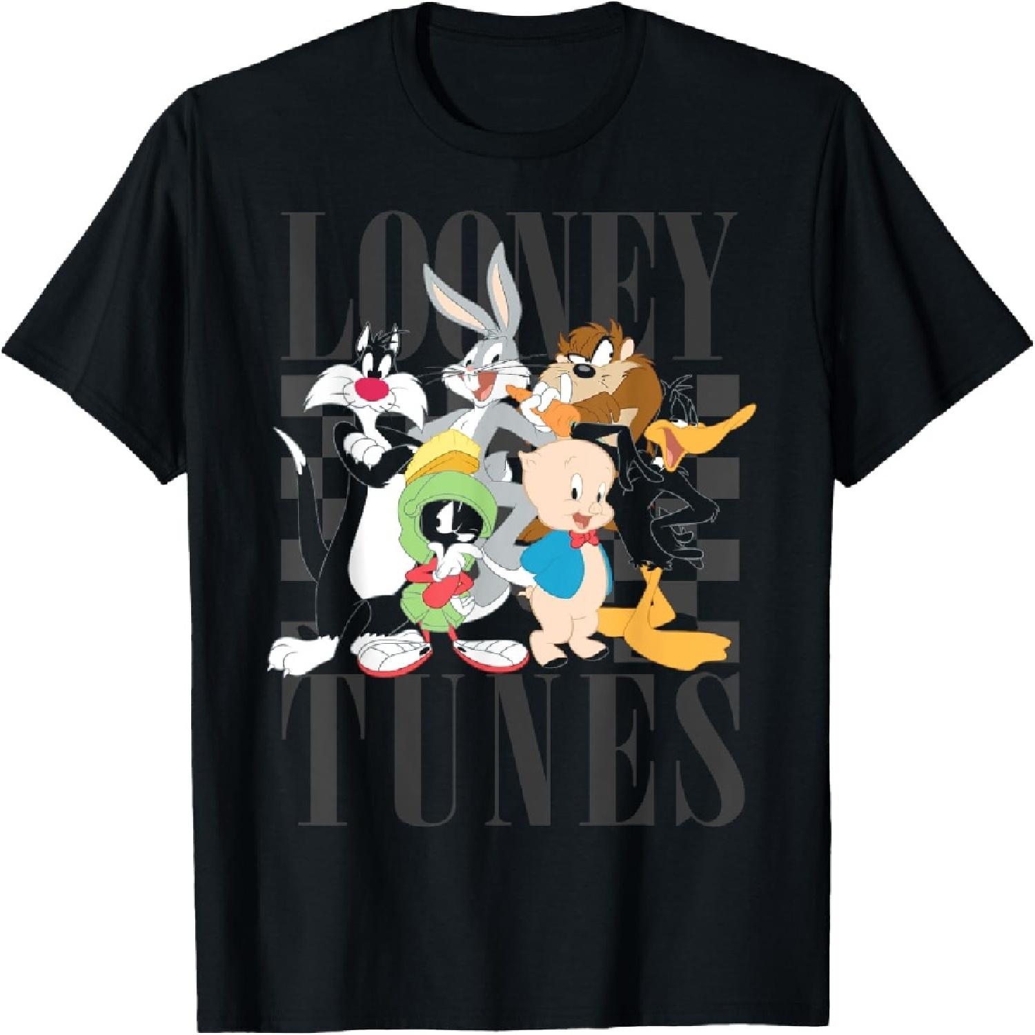 Футболка с групповым фото Looney Tunes в стиле 90-х S