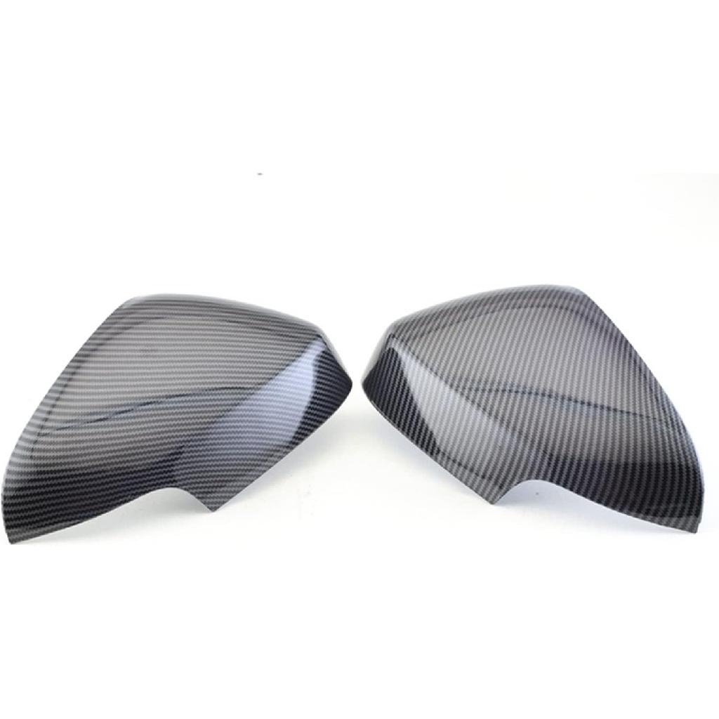 Pair Left & Right Carbon Fiber Side Rearview Mirror Cover Cap Compatible For Volvo C30 S60 S80 S40 V50 V70