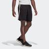 Adidas Three Stripe Drawstring Straight Leg Shorts Men Shorts Black FL4007