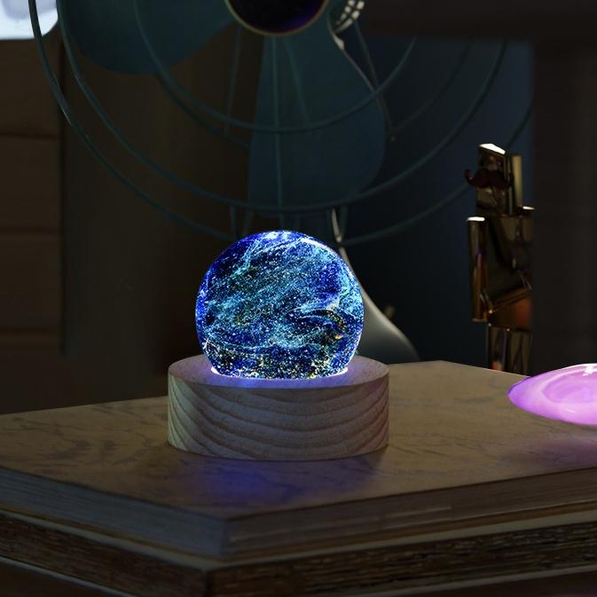 

NEW Colorful Glass Crystal Ball Decorative Pieces for Home Tabletop Emitting Light Creative Gift for Celebration