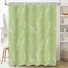 Modern Bathroom Decorgreen White Tree Branch Shower Curtain Waterproof Home Decoration With Hook Rings Perfect Gift For Bathroom