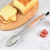 Premium Metal Kitchen Tongs For Cooking - Heat Resistant Stainless Steel Tongs With Comfortable Wooden Grips