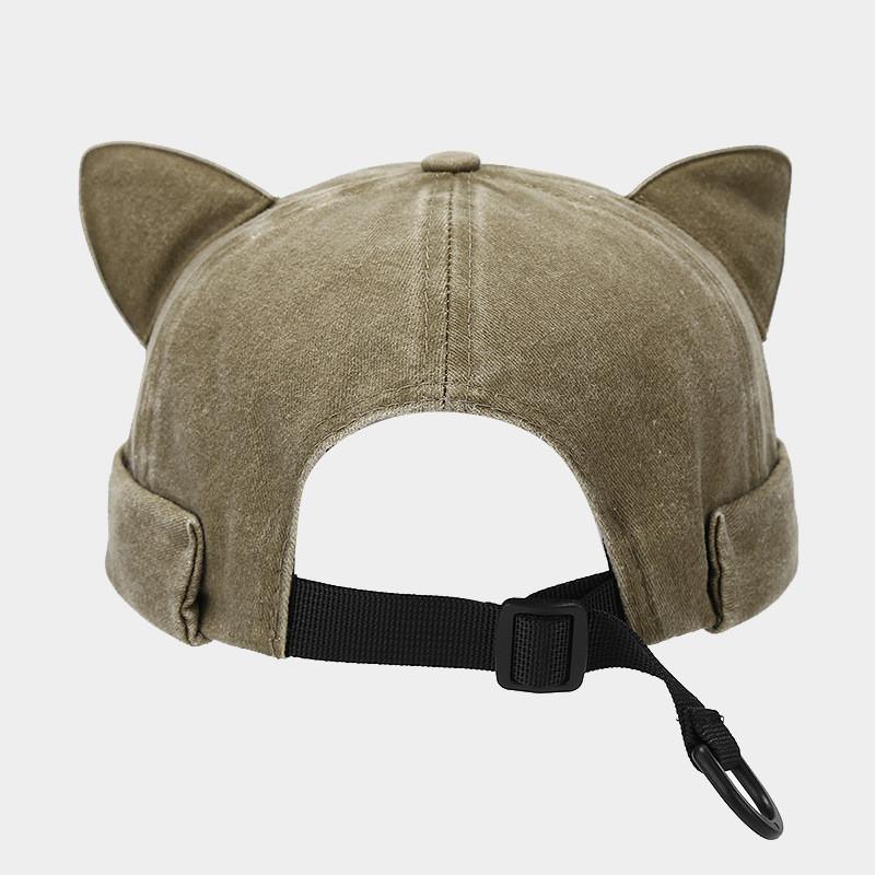 Summer Cotton Solid Color Docker Cap Brimless Hat Beanie Landlord Sailor Cap Women