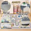 AIMECO Kids Play Mat, Road, Traffic, and Number Pattern, Stain-Resistant, Non-Slip, Thin, 160 x 200 cm (approx. 2 tatami mats), Ideal for Early