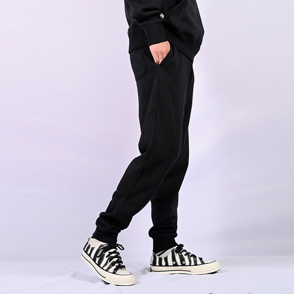 Converse Knitted Sweatpants Men's Black Moderate Straight Fit Pants 10020369-A01