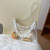 Clear Jelly Shoulder Bag For Women, Y2K Small Zipper Underarm Purses  Handbag Clear Underarm Bag Shoulder Bag