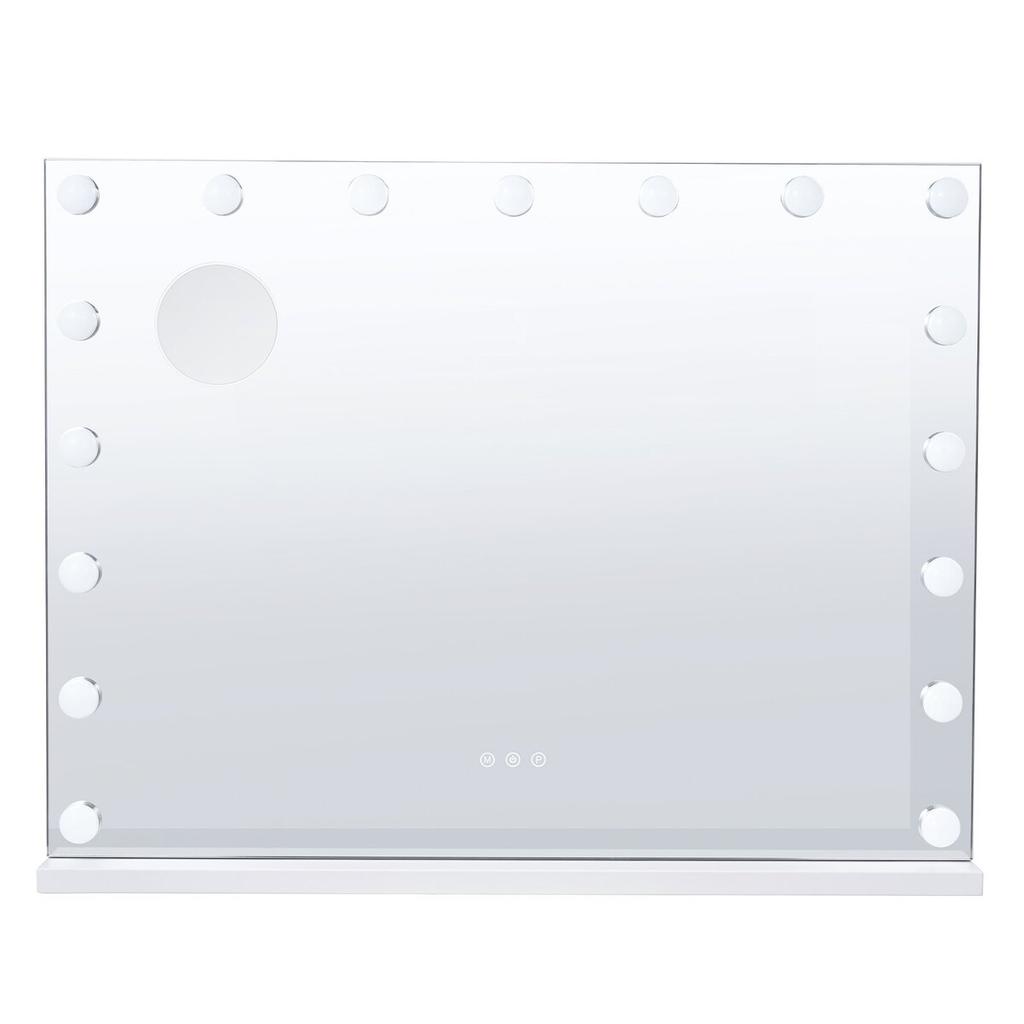 Hollywood Vanity Mirror With Lights w/ USB Type C Desktop Wallmount 23.6in