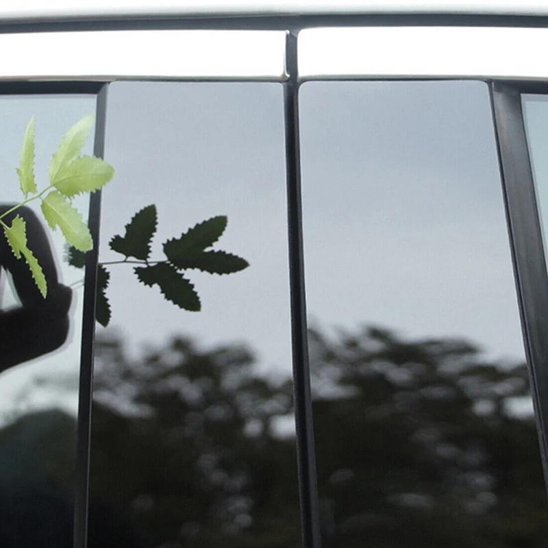 Autosäulenverkleidungen Schwarz für Dodge Ram 1500/2500/3500 Crew/Quad/Extended Cab 2002-2008 Fensterzierleistenabdeckung B-Säulenleiste Aufkleber