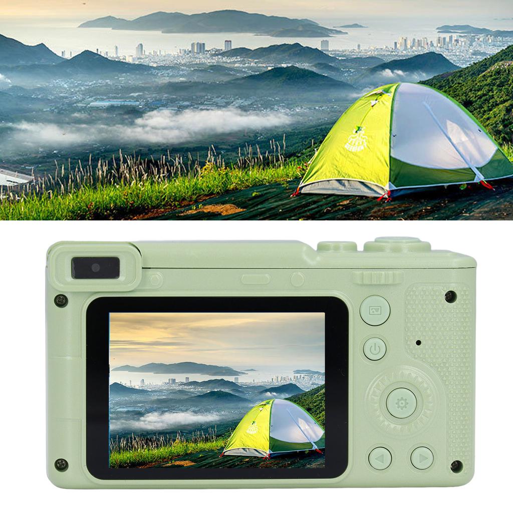 4K Digital Camera Front Rear Lens 50MP Video Camera with Tripod for Boys Girls Students Birthday Gift Electronic Image Stabilization