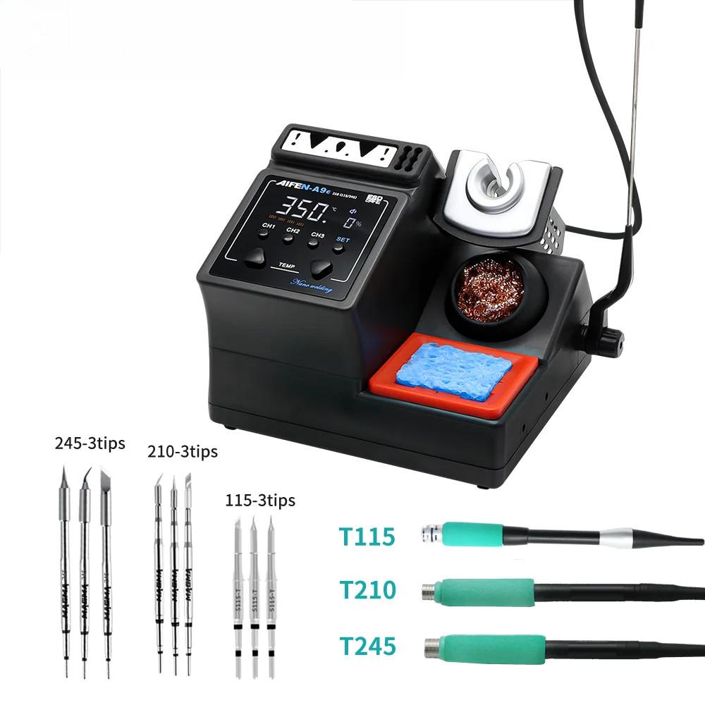 160W A9E Soldering Station Compatible Original Soldering Iron Tip 210/245/115 Handle Control Temperature Welding Rework Station