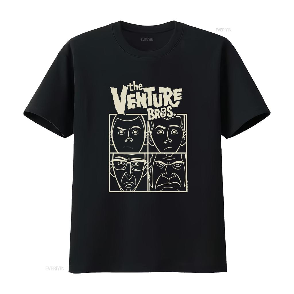 The Venture Bros Adult T Shirt Cartoon Print Retro Style vintage Washed Versatile Breathable Unisex graphic fashion Stretched