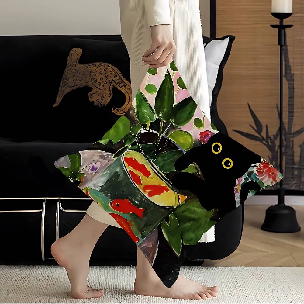 Black Cat Sunflowers Pillowcases Home Bedding Decorative Pillow Cover Wedding Super Soft Pillow Case