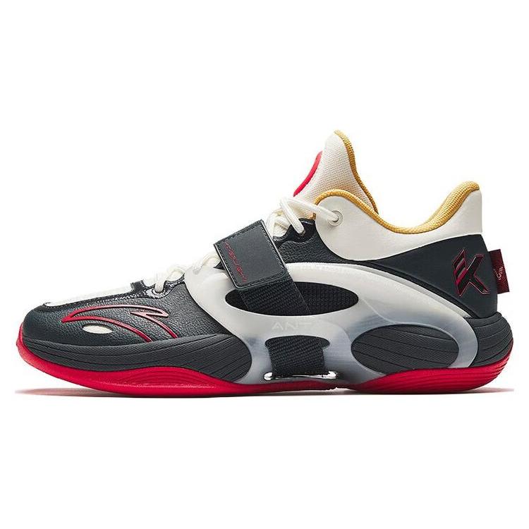 

Anta KT SPLASH V V2 Cushioning Breathable Mid top Basketball Shoes Men s Black White 112341108-1 39