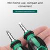 Compact Magnetic Screwdriver Set Double Function Interchangeable Bits Space Efficient Design Suitable For DIYer Projects