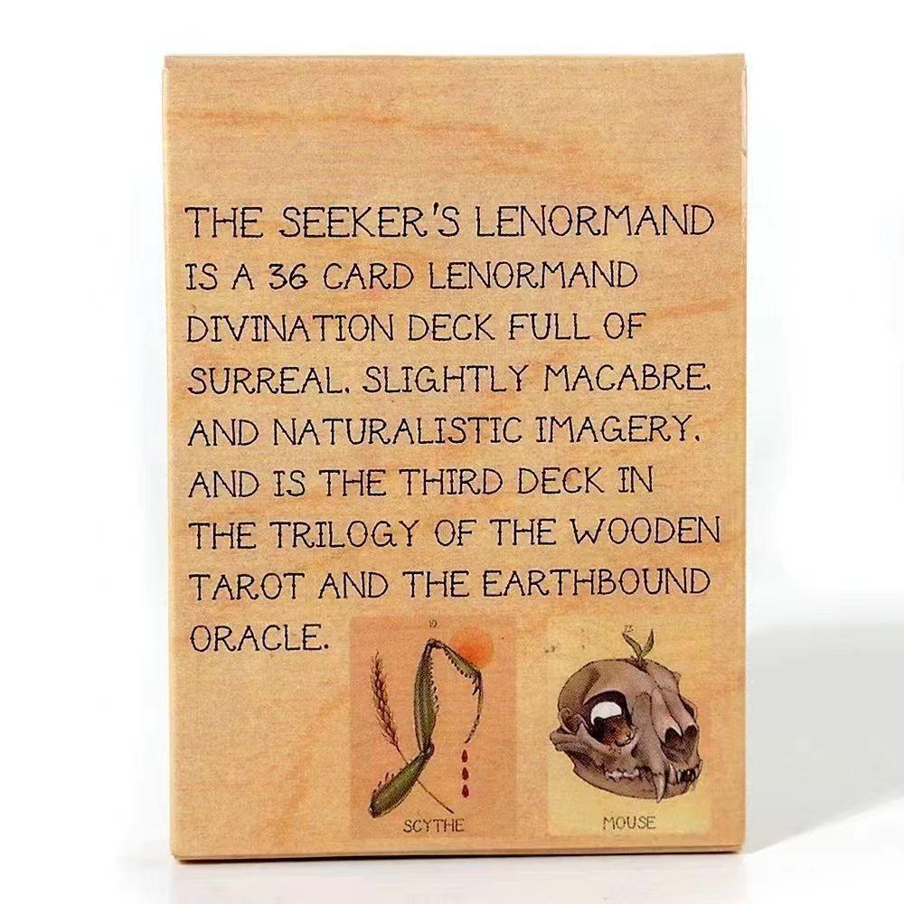 The Seeker's Lenormand Deck 36 ks jednoduchých předmětů s víceúčelovou symbolikou 9,4 * 6,6 cm