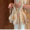 Vestito estivo per bambina: Canottiera con Stampa Floreale Francese Vestito Principessa