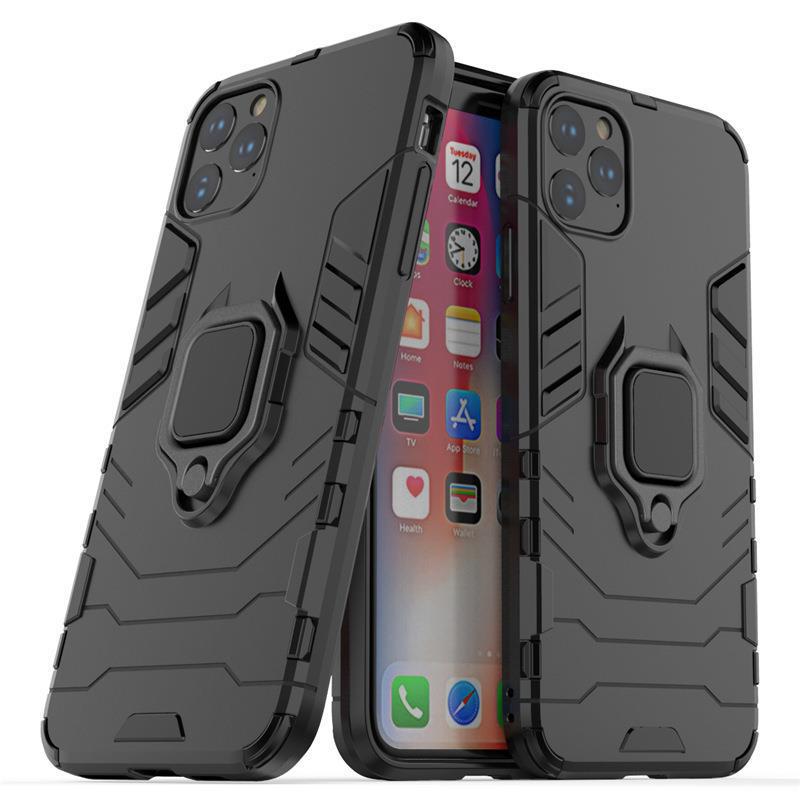 Black Panther Drop-Proof iPhone 11/11 Pro Max Case with Car Ring Bracket