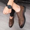 Men’s Shoes Brogues Dress Formal Leather Business Derby Shoes Wingtip Tuxedo Wedding Shoes Over Sized