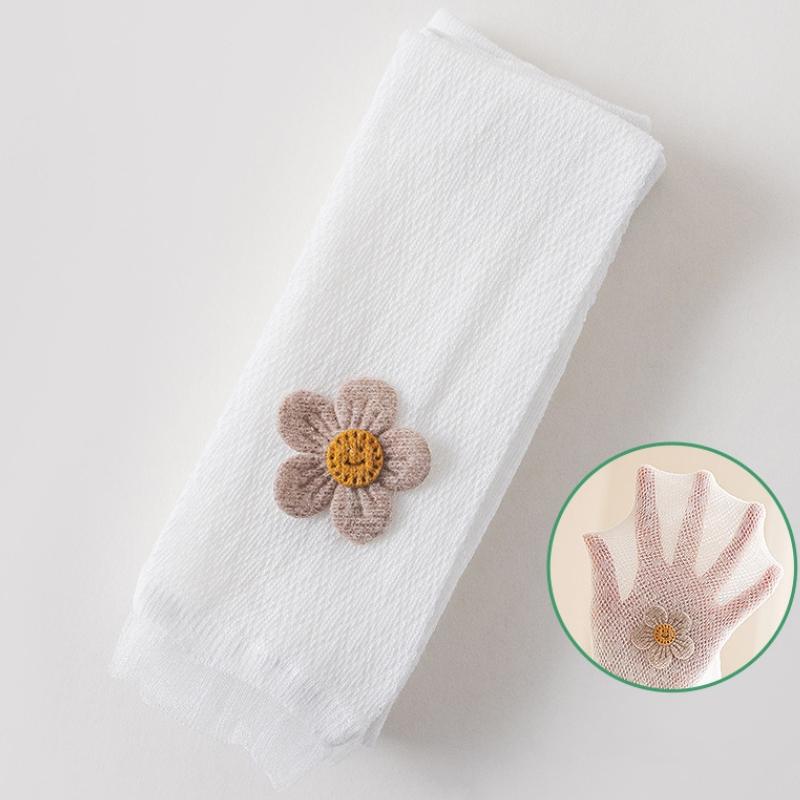 Children s Girls Mesh Tights Leggings Kids Thin Pantyhose For Girls Casual Baby Tights Summer Student Flower Legging S белый