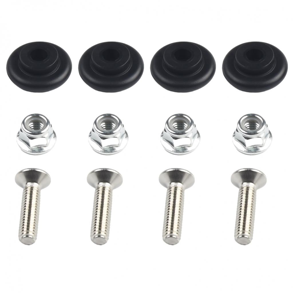 12pcs Bushing Pad ABS Black CNC Aluminum Alloy Motorcycle
