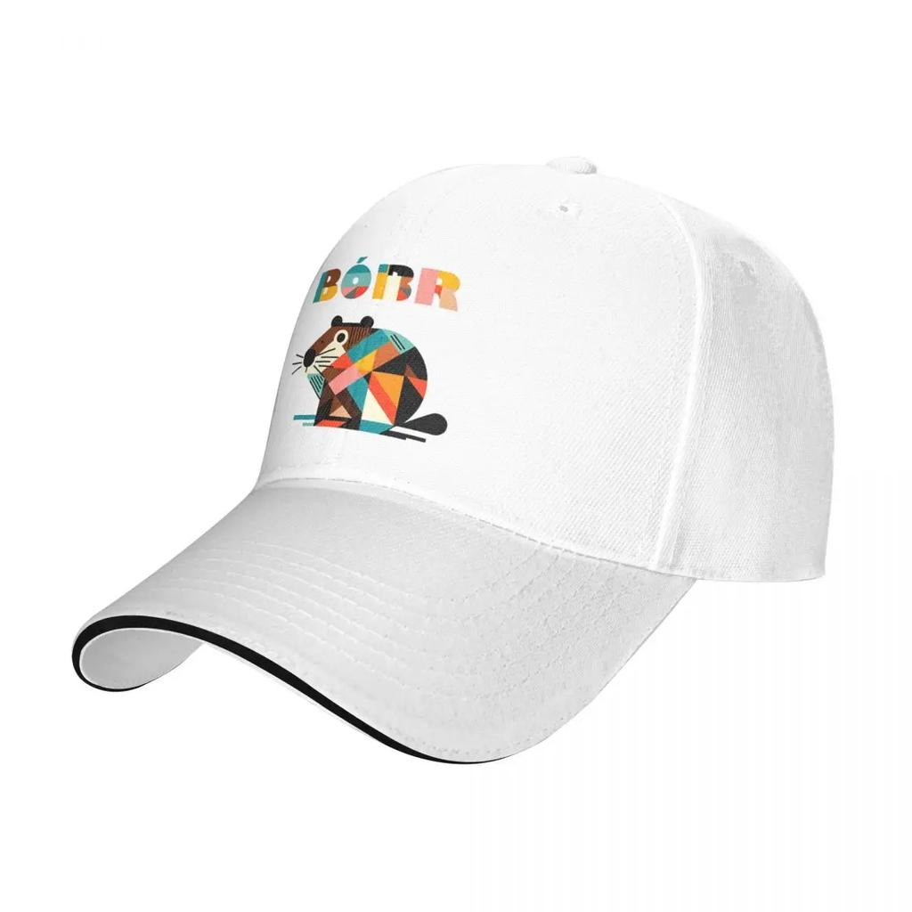 Geometrical Cubism Bober Bobr Beaver Boberek Baseball Caps Casual Sandwich Hats for Men Women Polyester Dad Hat Activities
