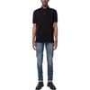Emporio Armani Solid Color Buttoned Short Sleeve Polo Shirt Men tops Black 3R1FG4-1JTKZ-0079