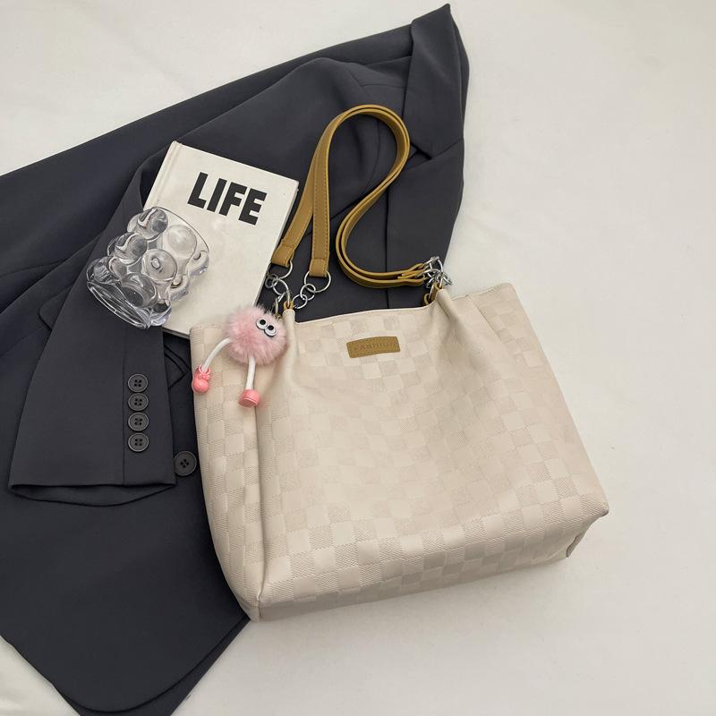 

2024 New Summer Fashion One Shoulder Underarm Bag Tote Bag Simple Fashion Large Capacity Retro Simple Bag Women Without pendant хакі