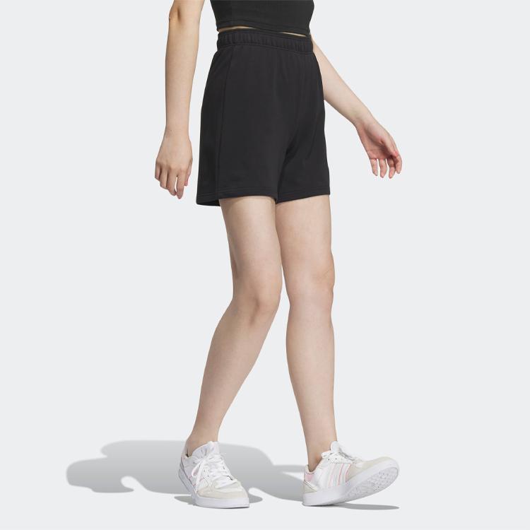Adidas Neo Solid Color Sports Casual Shorts Women Bottoms Black IA5014