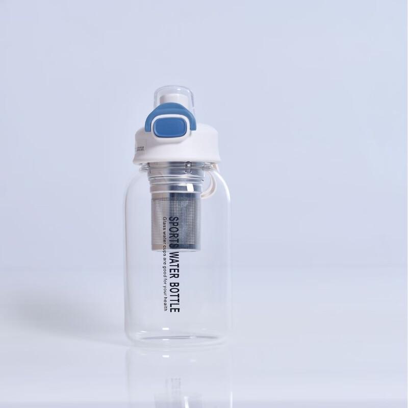 Shangqi Glass Double-Drink Tumbler with Straw