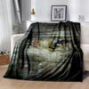 Real Madrid Graffiti Artwork Blanket Soft Warm Cozy Perfect for Livingroom Bed Bedding Four Seasons Multipurpose Modern
