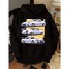 Children's Hooded Sweater Retro Sports Car Print Casual Comfortable Soft Top, Spring and Autumn Models, Can Be Used As A Gift