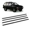 4PCS Car Door Window Weatherstrip Decorative Leakproof Windproof Black 80821 01G00 for Navara D21 Series 1985 To 1997