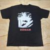SCREAM Distressed Shirt Größe S-5XL Schwarz Kultklassiker Horrorfilm Cover Nachdruck Unisex T-Shirt