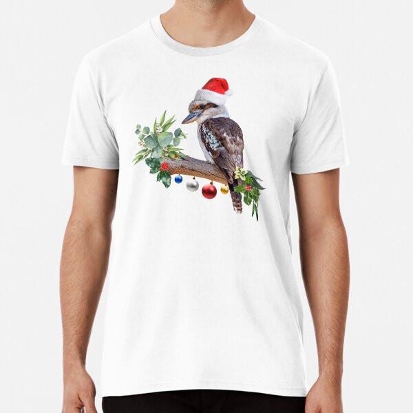 

Christmas Kookaburra Premium T-Shirt S to 5XL Made in the AU/USA T-Shirt 4XL