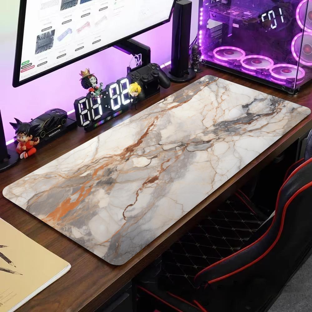 Marble Mouse Pad Large Computer Office Game Table Mats XXL Rubber Antislip Gaming Keyboard Mousepads Long Desk Pads